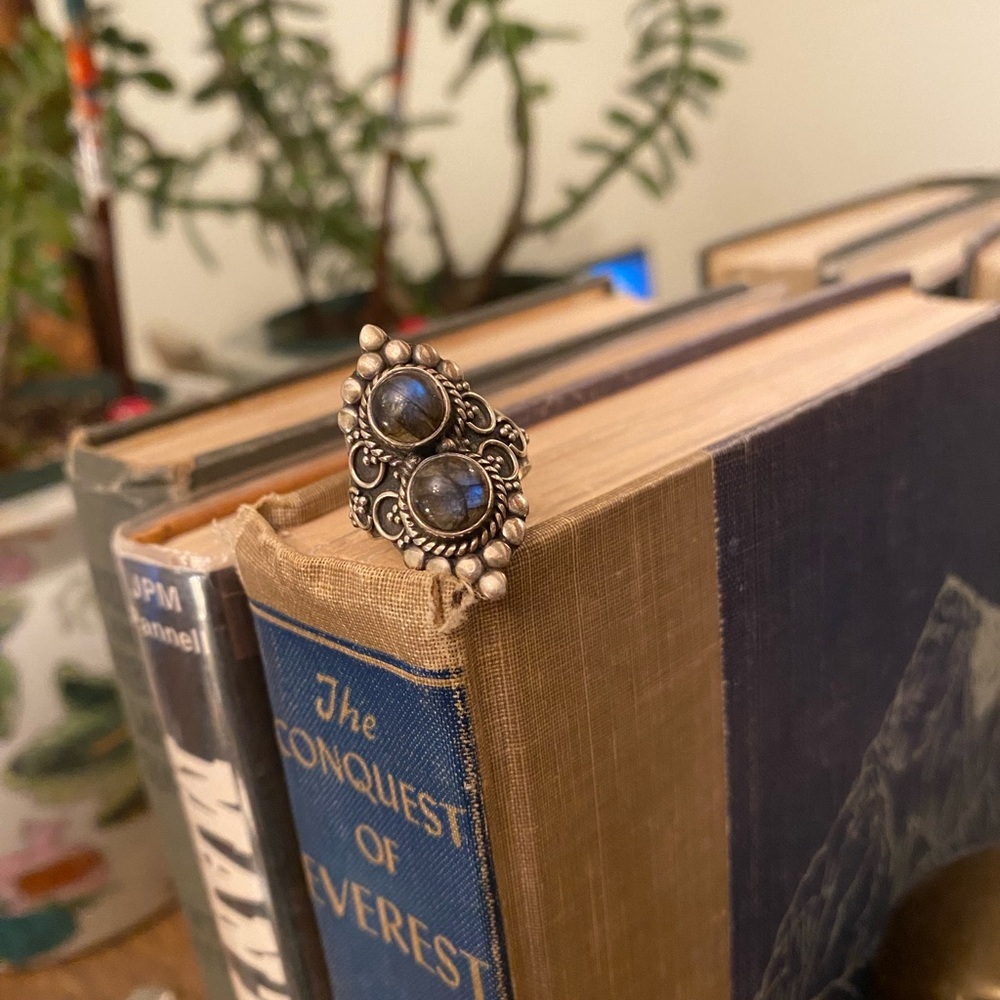 925 Labradorite Ring from Rajasthan